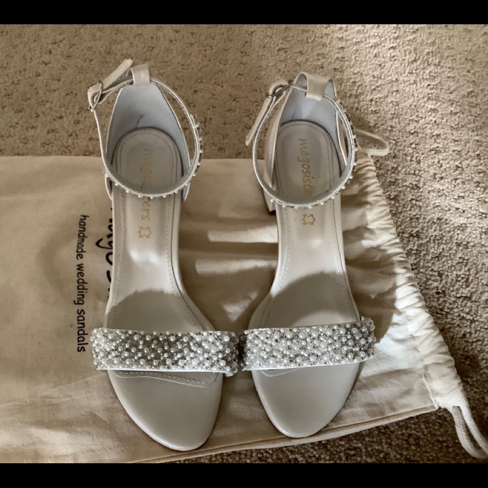 White Pearl Sandals